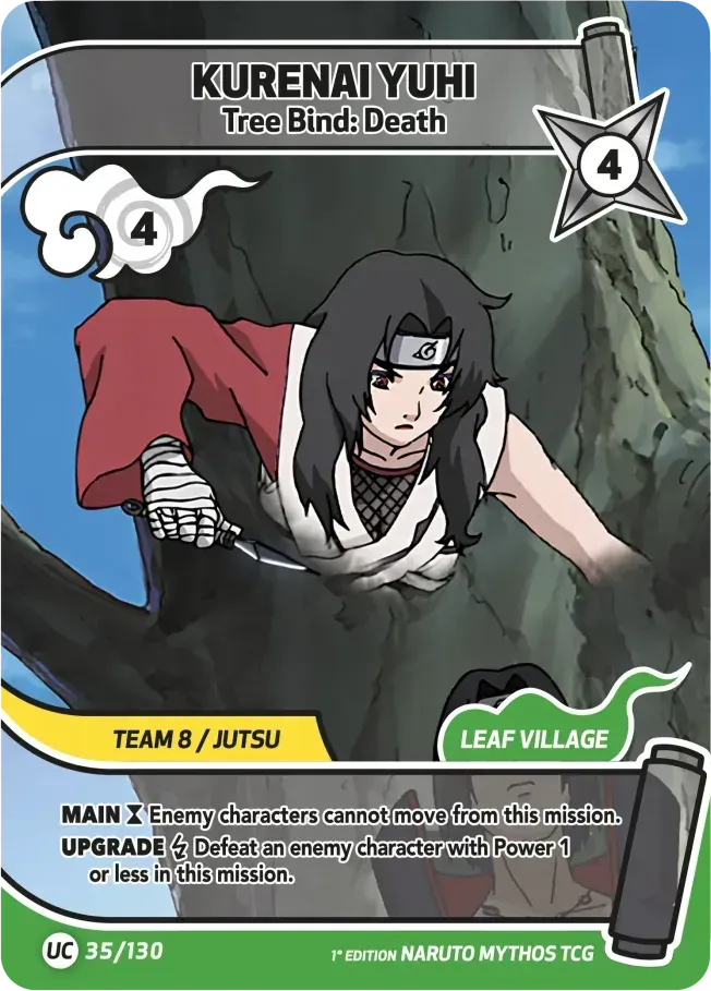 Kurenai Yuhi - Tree Bind: Death — Konoha Shidō (2nd Edition) — Naruto Mythos TCG