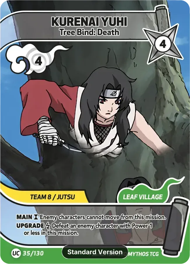 Kurenai Yuhi - Tree Bind: Death — Konoha Shidō (2nd Edition) — Naruto Mythos TCG