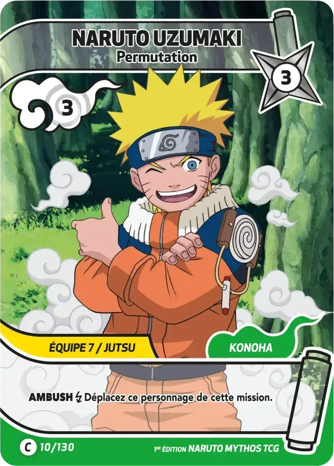 Naruto Uzumaki - Permutation — Konoha Shidō (2nd Edition) — Naruto Mythos TCG