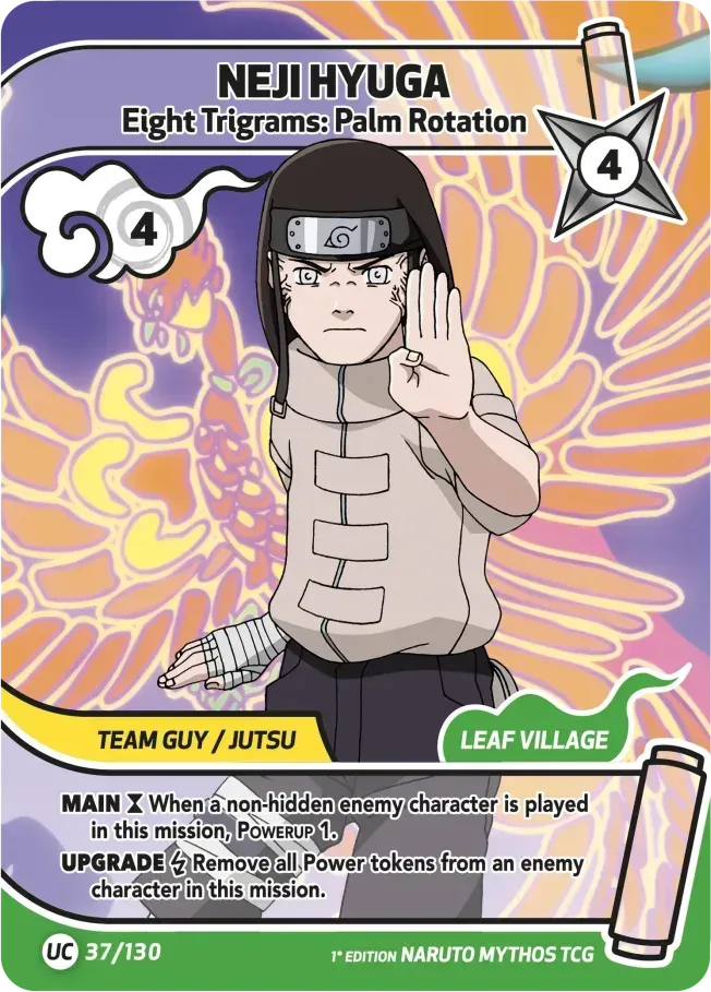 Neji Hyûga - Le « Tourbillon Divin » du Hakke — Konoha Shidō (2nd Edition) — Naruto Mythos TCG