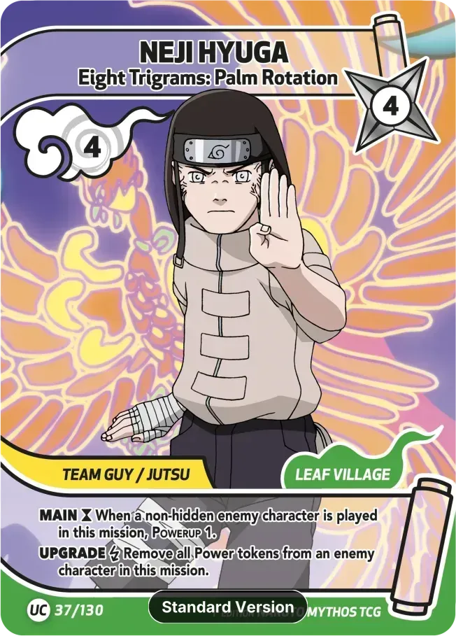 Neji Hyuga - Eight Trigrams: Palm Rotation — Konoha Shidō (2nd Edition) — Naruto Mythos TCG