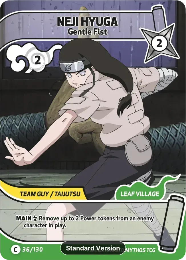 Neji Hyuga - Gentle Fist — Konoha Shidō (2nd Edition) — Naruto Mythos TCG