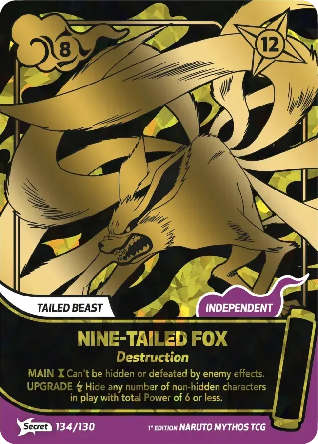 Nine-Tailed Fox - Destruction — Konoha Shidō (2nd Edition) — Naruto Mythos TCG