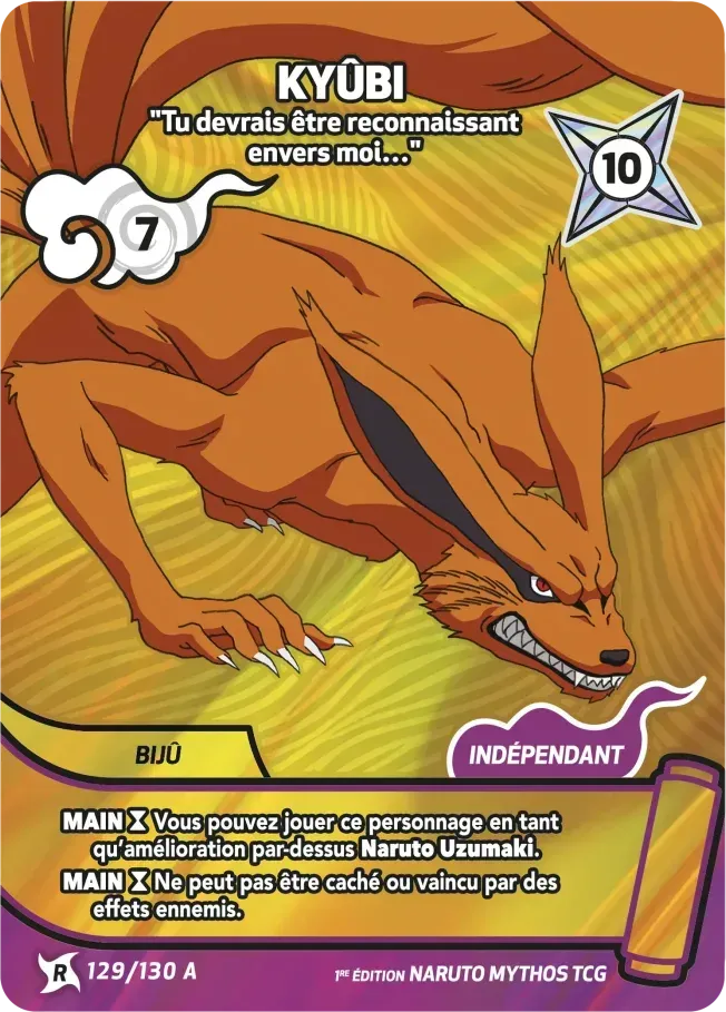 Kyûbi - Tu devrais être reconnaissant envers moi… — Konoha Shidō (2nd Edition) — Naruto Mythos TCG