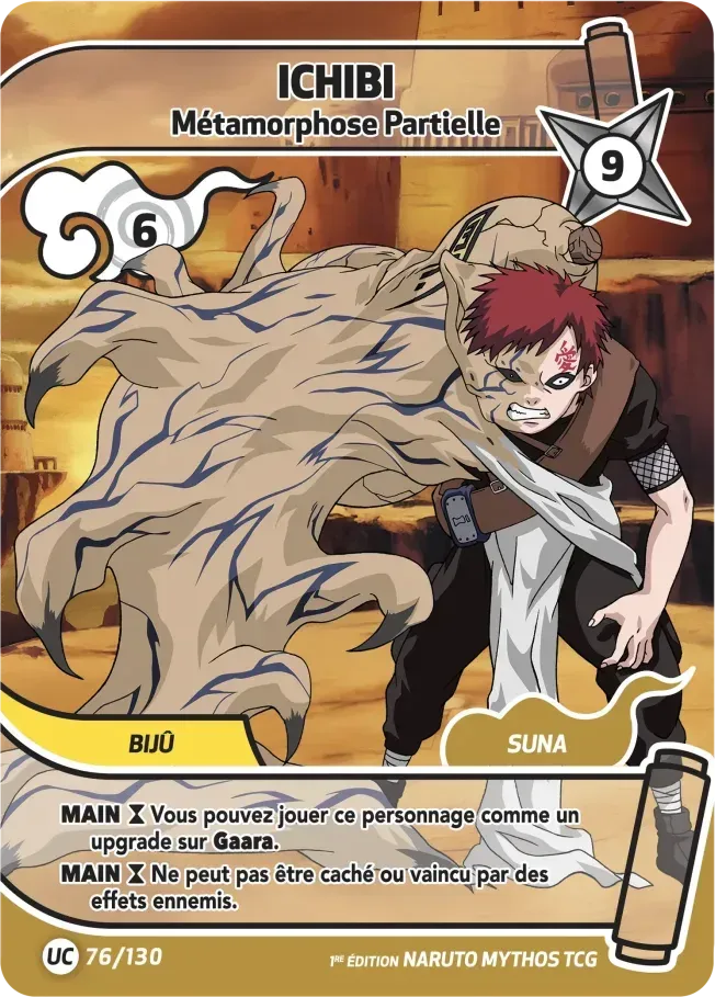 Ichibi - Métamorphose Partielle — Konoha Shidō (2nd Edition) — Naruto Mythos TCG