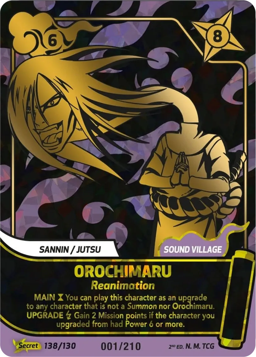 Orochimaru - Reanimation — Konoha Shidō (2nd Edition) — Naruto Mythos TCG