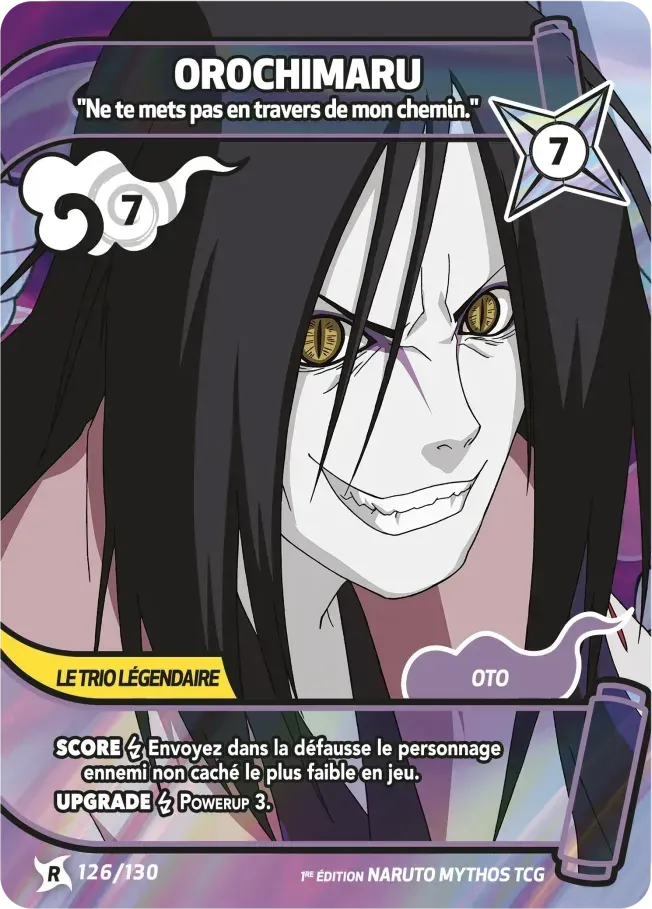Orochimaru - Ne te mets pas en travers de mon chemin. from Konoha Shidō (2nd Edition) - Naruto Mythos TCG
