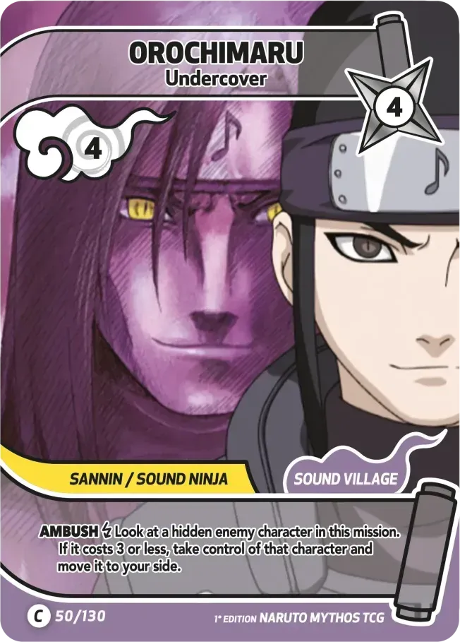Orochimaru - Undercover — Konoha Shidō (2nd Edition) — Naruto Mythos TCG