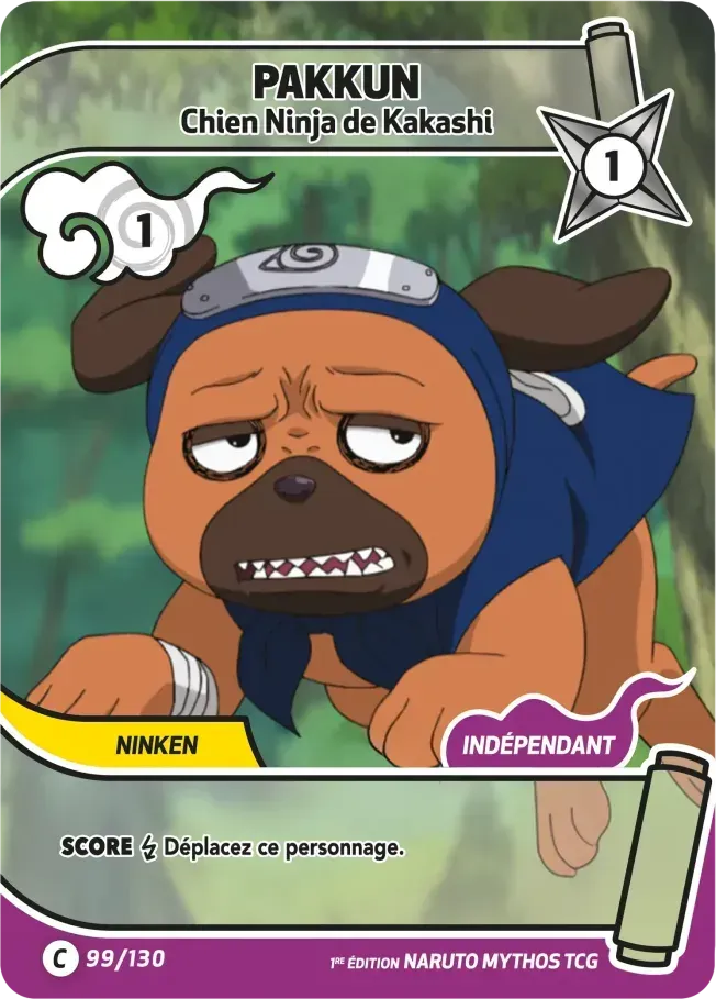 Pakkun - Chien Ninja de Kakashi — Konoha Shidō (2nd Edition) — Naruto Mythos TCG