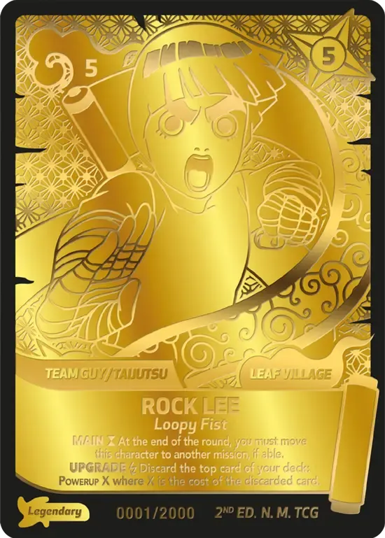 Rock Lee - Suiken, la Technique de l'Homme ivre — Konoha Shidō (2nd Edition) — Naruto Mythos TCG