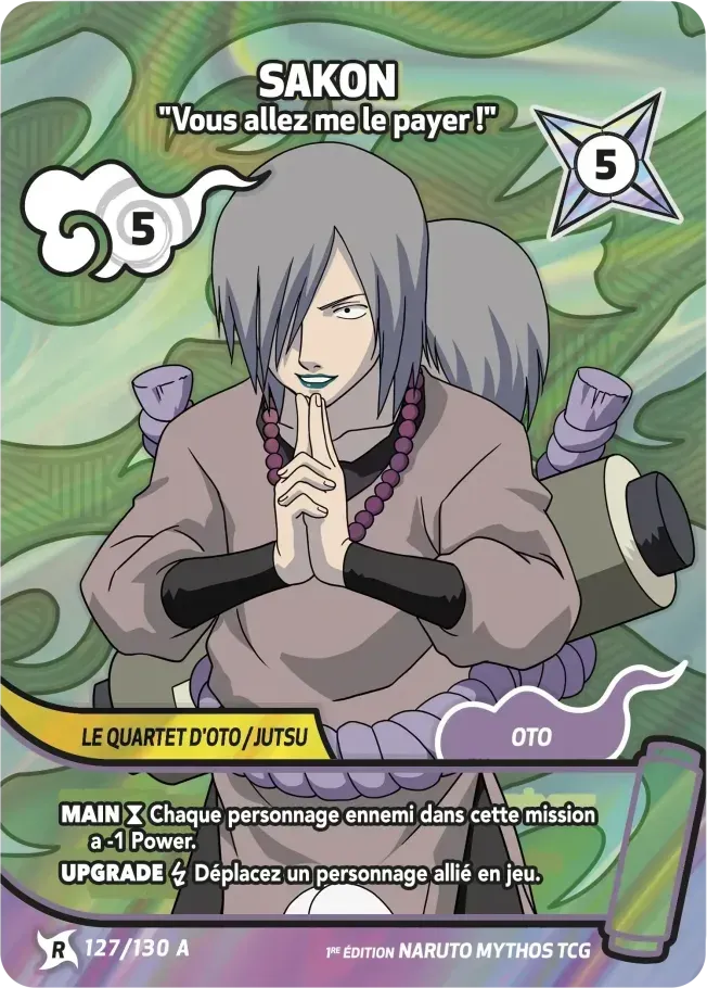 Sakon - Vous allez me le payer ! from Konoha Shidō (2nd Edition) - Naruto Mythos TCG