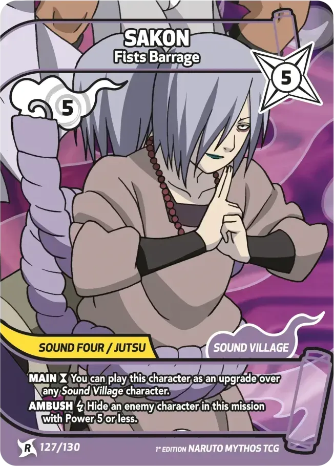 Sakon - Fists Barrage — Konoha Shidō (2nd Edition) — Naruto Mythos TCG