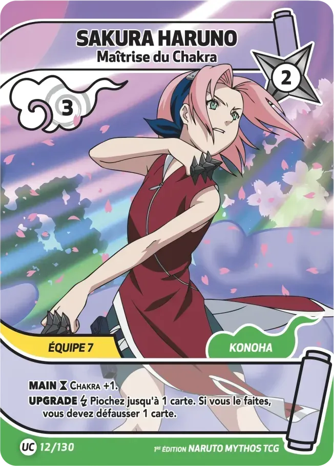 Sakura Haruno - Maîtrise du Chakra — Konoha Shidō (2nd Edition) — Naruto Mythos TCG