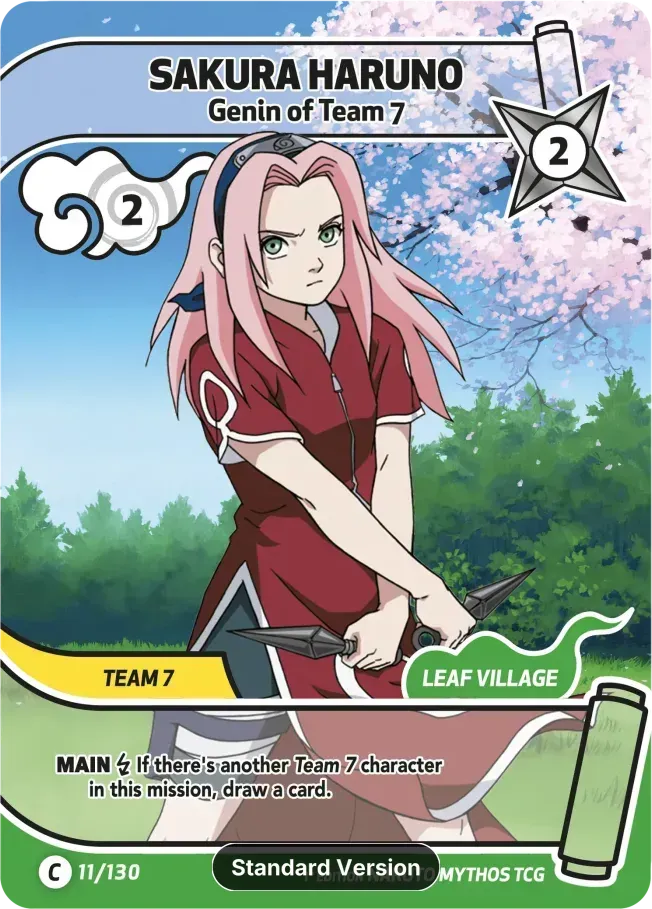 Sakura Haruno - Genin of Team 7 — Konoha Shidō (2nd Edition) — Naruto Mythos TCG