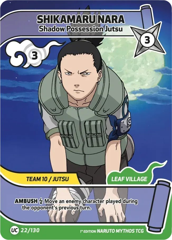 Shikamaru Nara - Shadow Possession Jutsu — Konoha Shidō (2nd Edition) — Naruto Mythos TCG