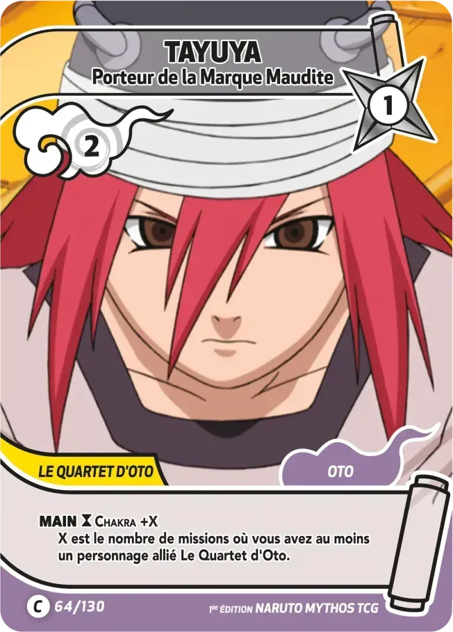 Tayuya - Porteur de la Marque Maudite — Konoha Shidō (2nd Edition) — Naruto Mythos TCG