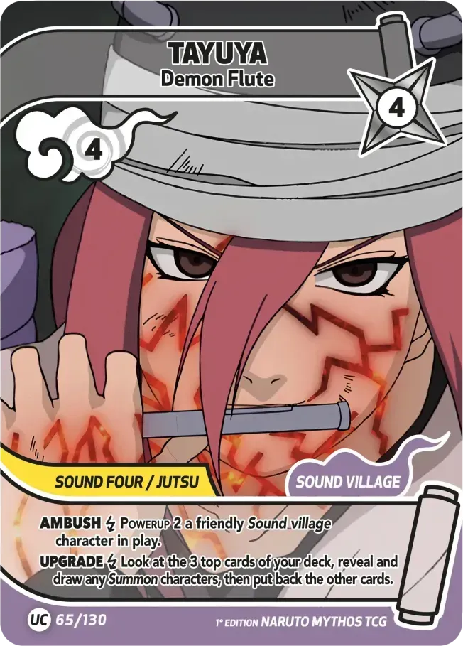 Tayuya - La Flûte Démoniaque — Konoha Shidō (2nd Edition) — Naruto Mythos TCG