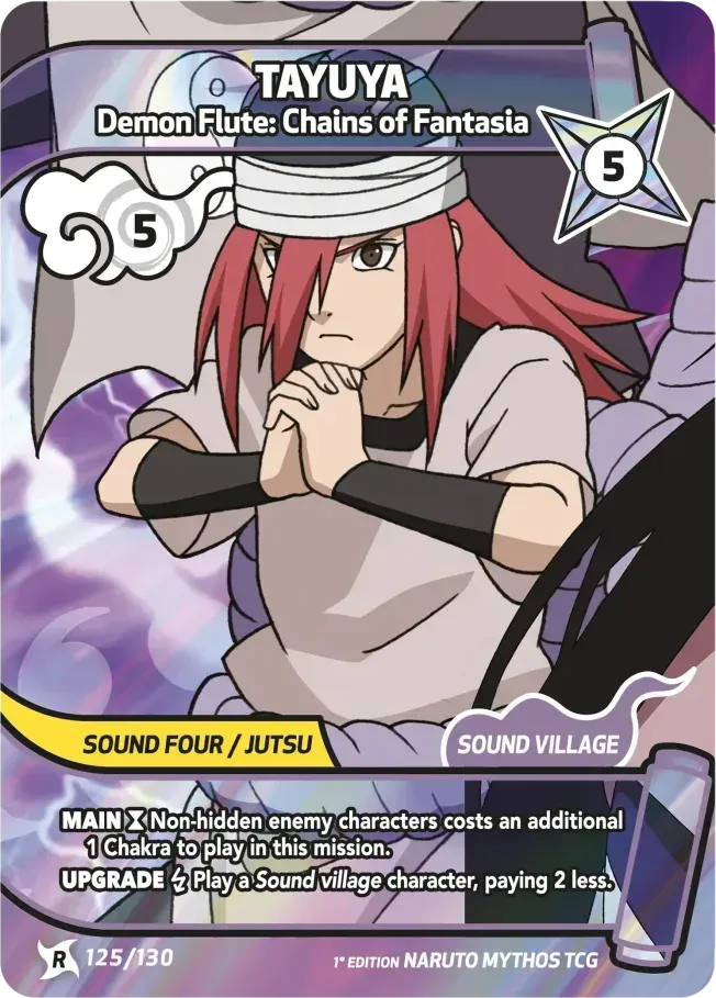 Tayuya - Demon Flute: Chains of Fantasia — Konoha Shidō (2nd Edition) — Naruto Mythos TCG