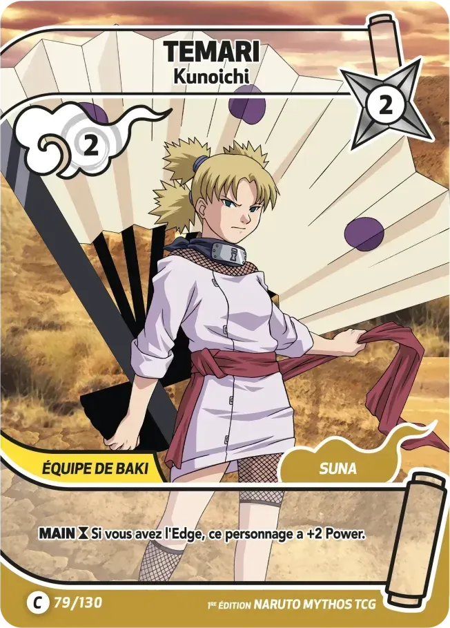 Temari - Kunoichi — Konoha Shidō (2nd Edition) — Naruto Mythos TCG
