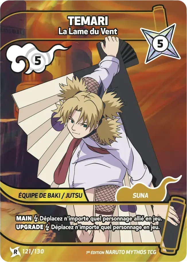 Temari - La Lame du Vent — Konoha Shidō (2nd Edition) — Naruto Mythos TCG