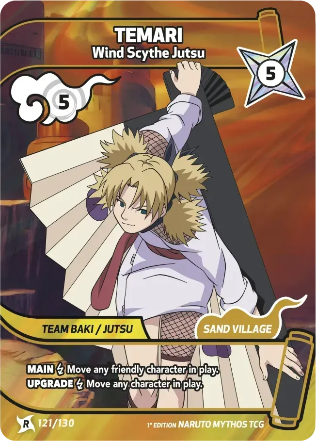 Temari - La Lame du Vent — Konoha Shidō (2nd Edition) — Naruto Mythos TCG