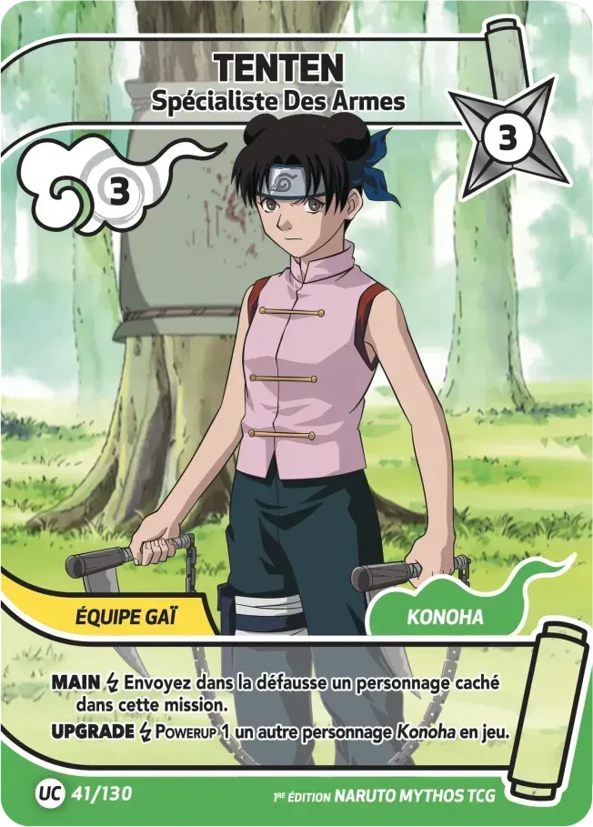 Tenten - Spécialiste Des Armes — Konoha Shidō (2nd Edition) — Naruto Mythos TCG