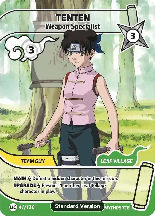 Tenten - Weapon Specialist — Konoha Shidō (2nd Edition) — Naruto Mythos TCG