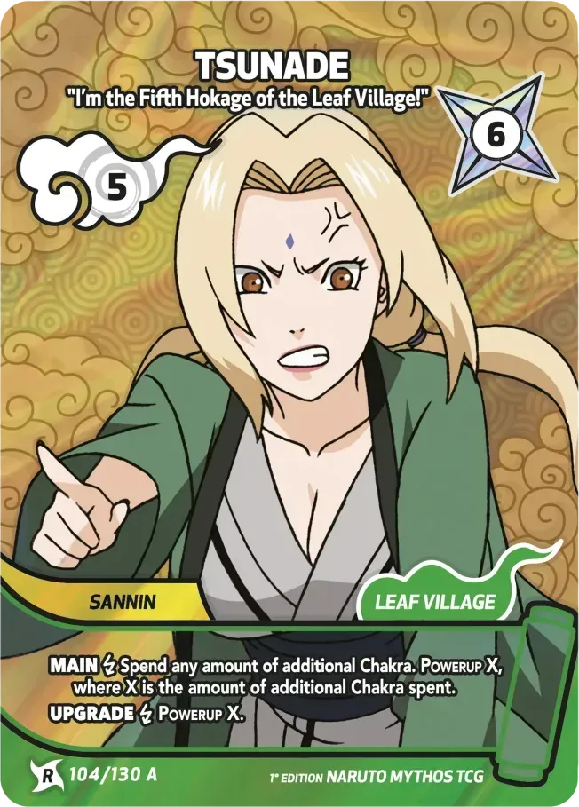 Tsunade - I’m the Fifth Hokage of the Leaf Village! — Konoha Shidō (2nd Edition) — Naruto Mythos TCG