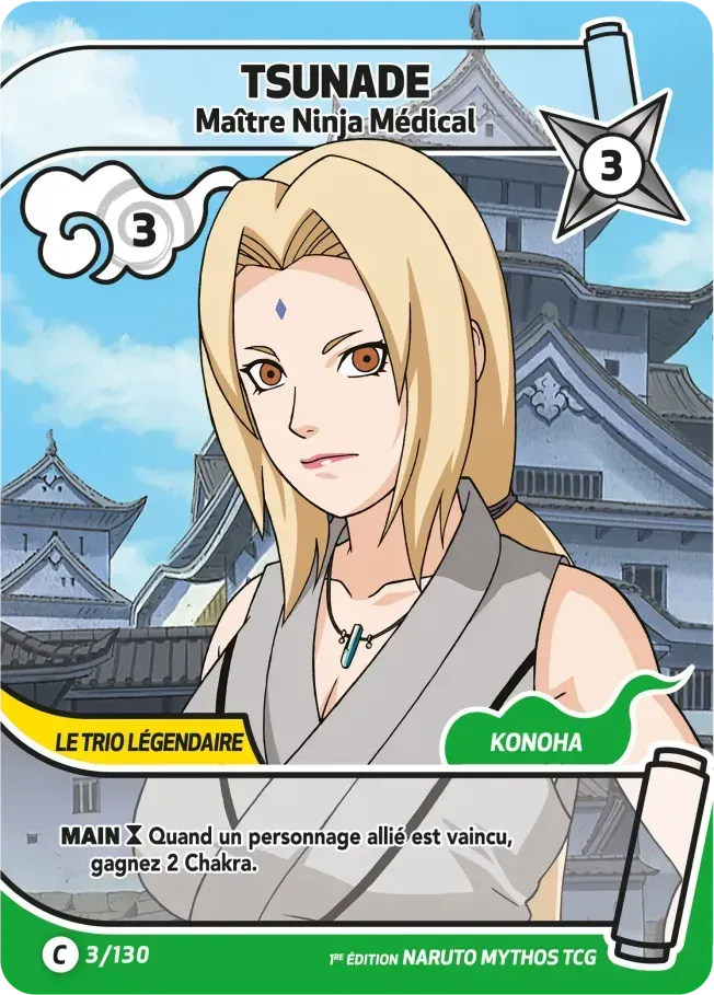 Tsunade - Maître Ninja Médical from Konoha Shidō (2nd Edition) - Naruto Mythos TCG
