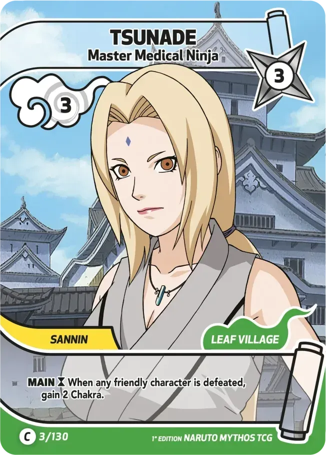 Tsunade - Master Medical Ninja — Konoha Shidō (2nd Edition) — Naruto Mythos TCG