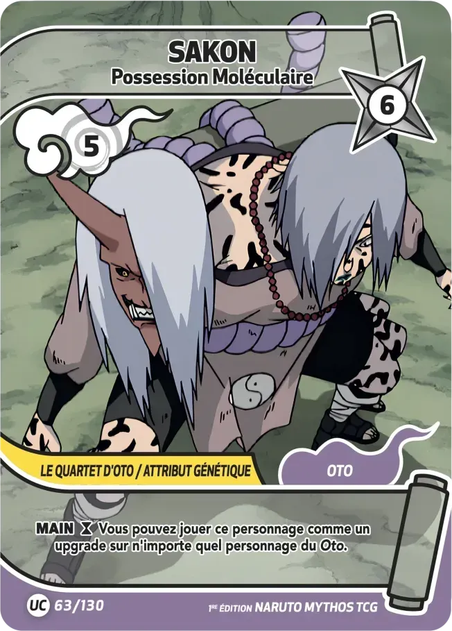 Sakon - Possession Moléculaire — Konoha Shidō (2nd Edition) — Naruto Mythos TCG