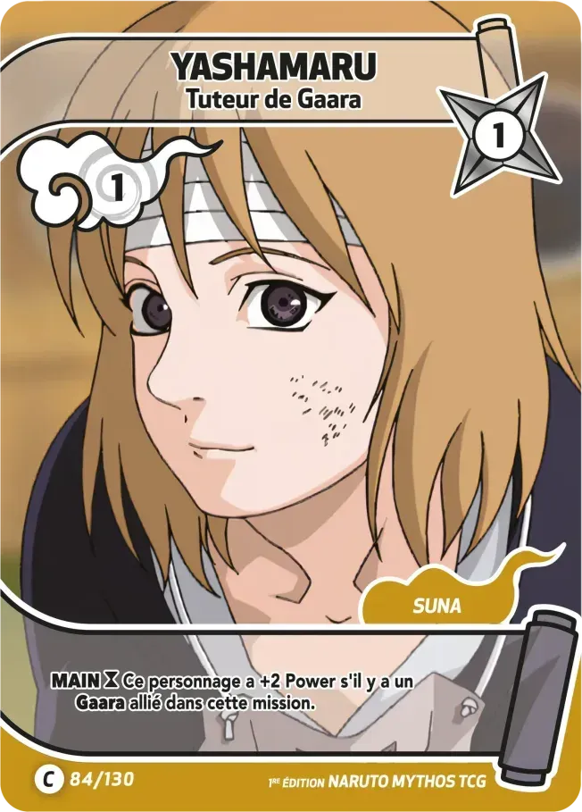 Yashamaru - Tuteur de Gaara — Konoha Shidō (2nd Edition) — Naruto Mythos TCG
