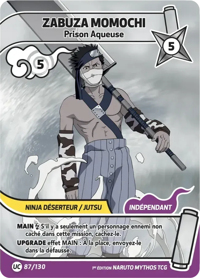 Zabuza Momochi - Prison Aqueuse — Konoha Shidō (2nd Edition) — Naruto Mythos TCG