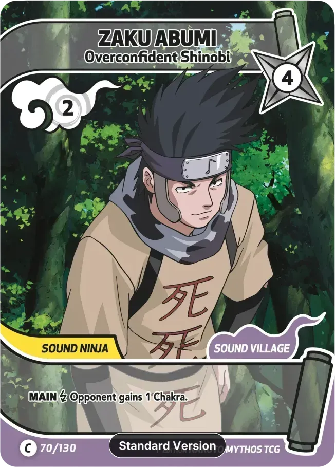 Zaku Abumi - Overconfident Shinobi — Konoha Shidō (2nd Edition) — Naruto Mythos TCG