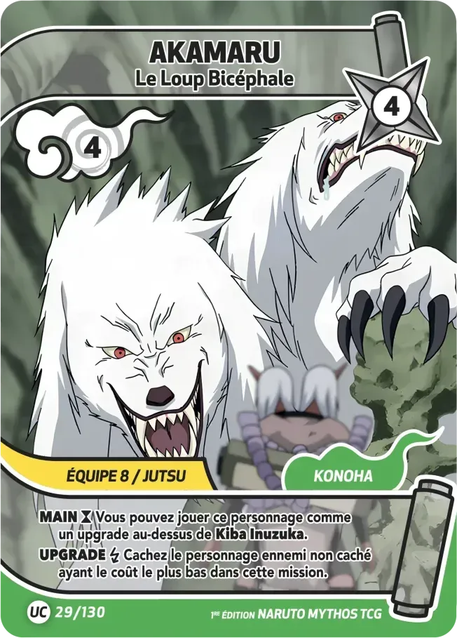 Akamaru - Le Loup Bicéphale from Konoha Shidō - Naruto Mythos TCG