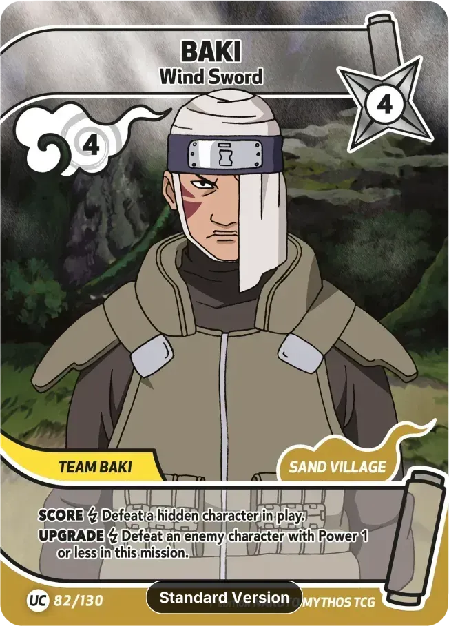 Baki - Wind Sword — Konoha Shidō — Naruto Mythos TCG