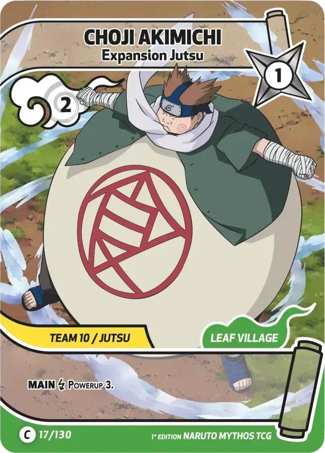 Choji Akimichi - Expansion Jutsu from Konoha Shidō - Naruto Mythos TCG