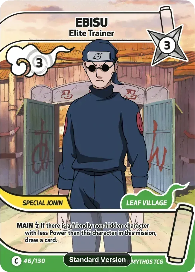 Ebisu - Elite Trainer — Konoha Shidō — Naruto Mythos TCG