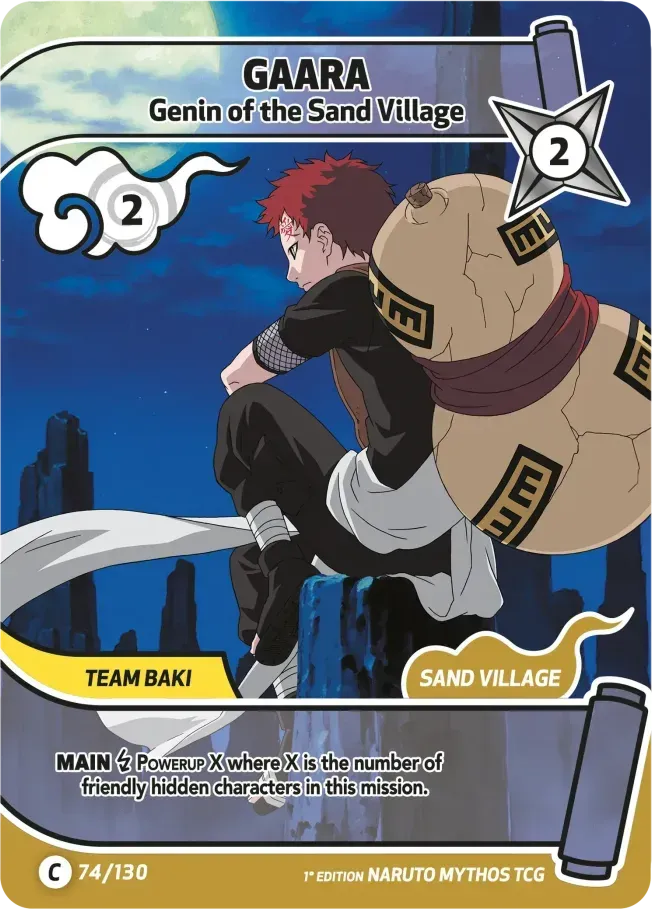 Gaara - Genin du le Village caché du Sable — Konoha Shidō — Naruto Mythos TCG
