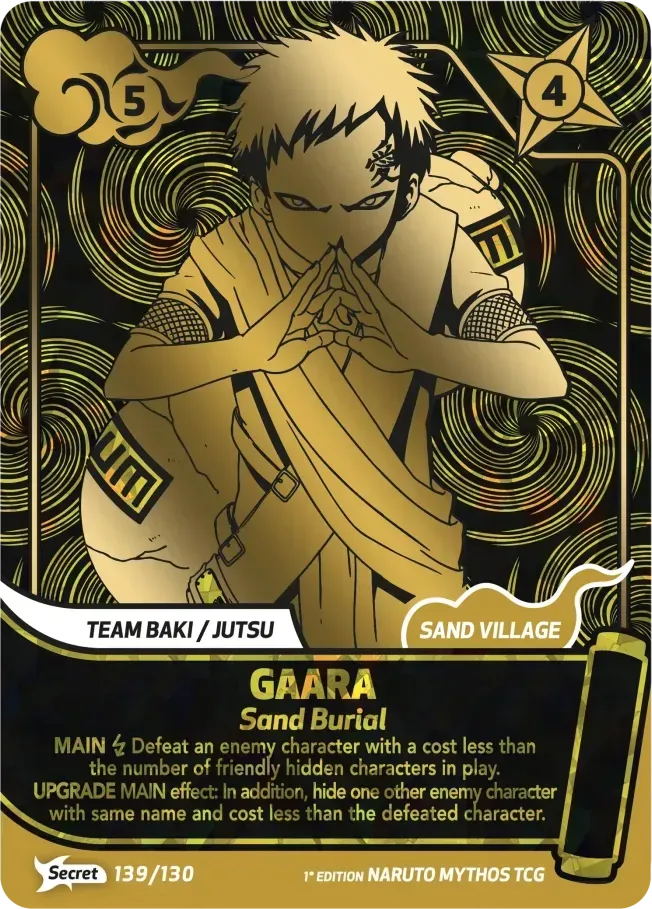 Gaara - Sand Burial — Konoha Shidō — Naruto Mythos TCG
