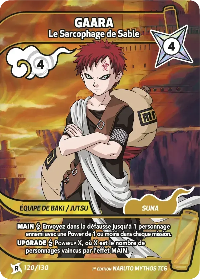 Gaara - Le Sarcophage de Sable from Konoha Shidō - Naruto Mythos TCG