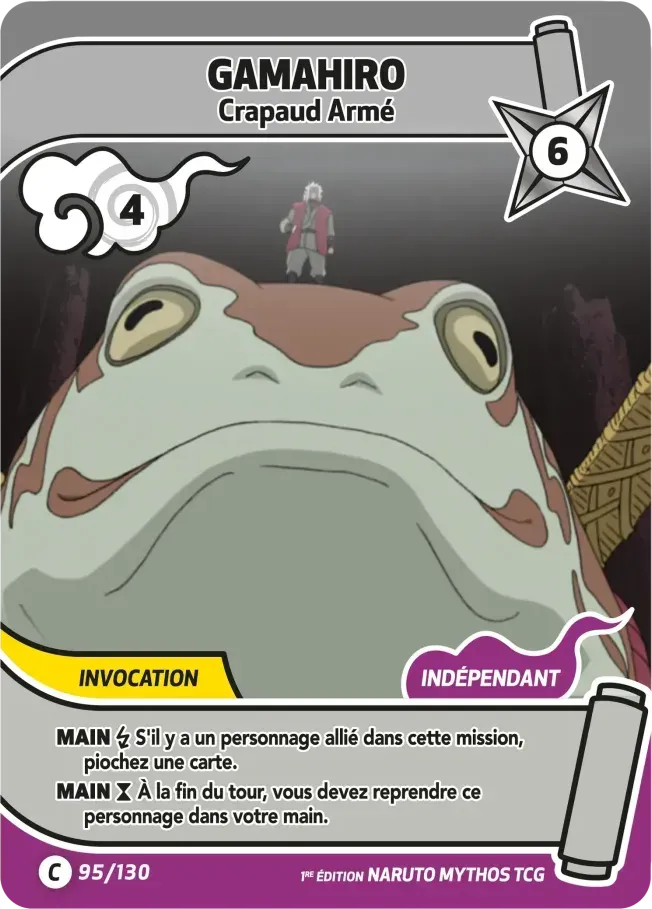 Gamahiro - Crapaud Armé — Konoha Shidō — Naruto Mythos TCG