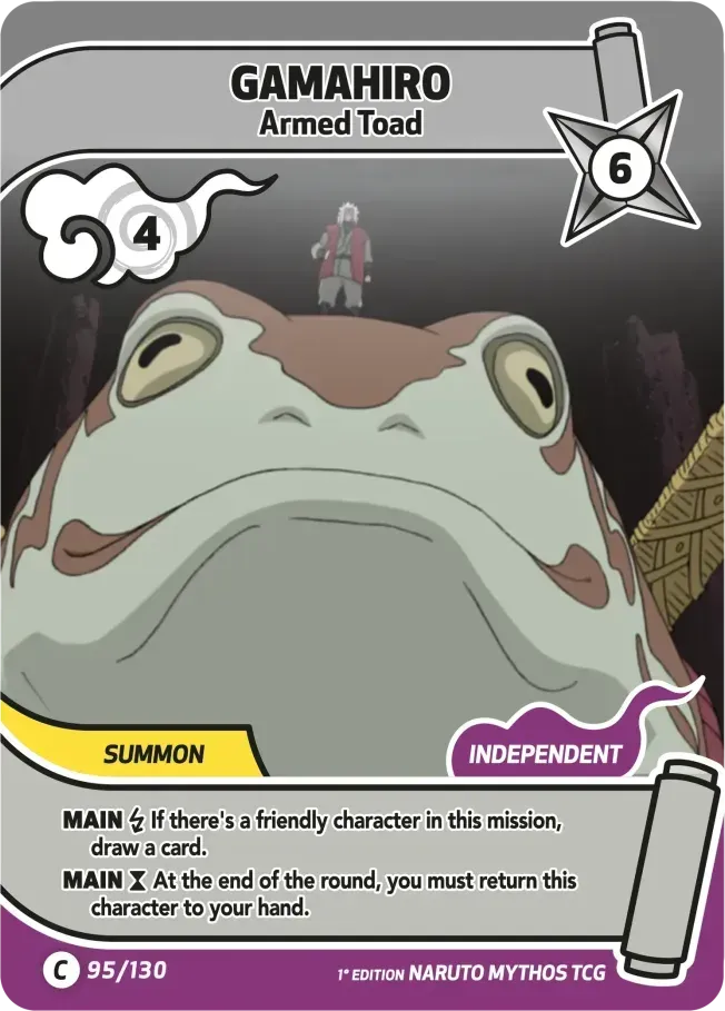 Gamahiro - Armed Toad — Konoha Shidō — Naruto Mythos TCG