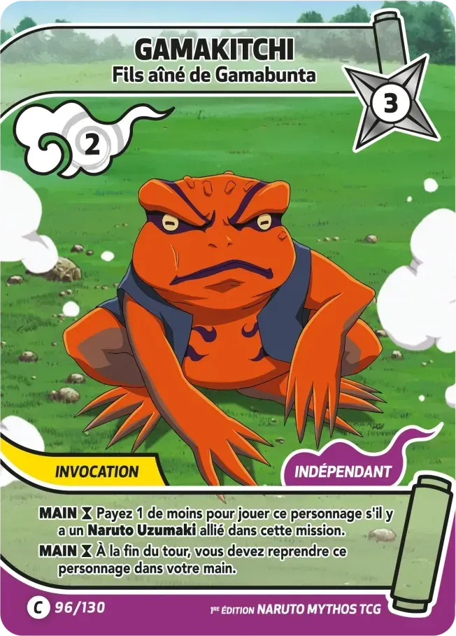 Gama Kitchi - Fils aîné de Gamabunta from Konoha Shidō - Naruto Mythos TCG
