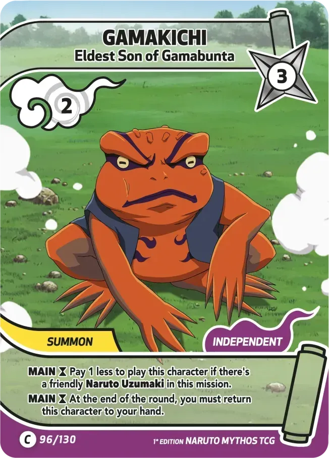 Gama Kitchi - Fils aîné de Gamabunta — Konoha Shidō — Naruto Mythos TCG