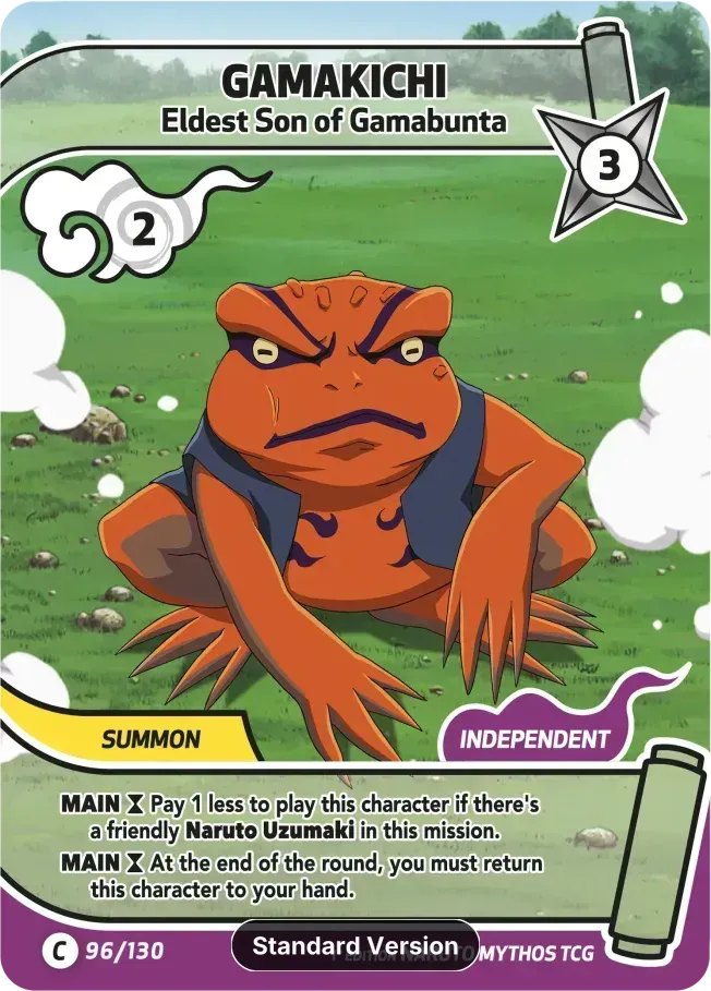 Gama Kitchi - Fils aîné de Gamabunta — Konoha Shidō — Naruto Mythos TCG