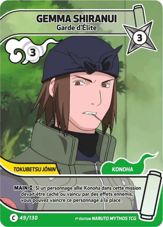 Gemma Shiranui - Garde d'Élite — Konoha Shidō — Naruto Mythos TCG