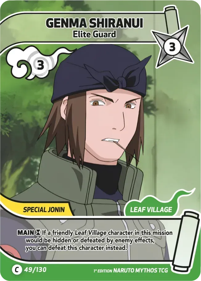 Gemma Shiranui - Garde d'Élite — Konoha Shidō — Naruto Mythos TCG