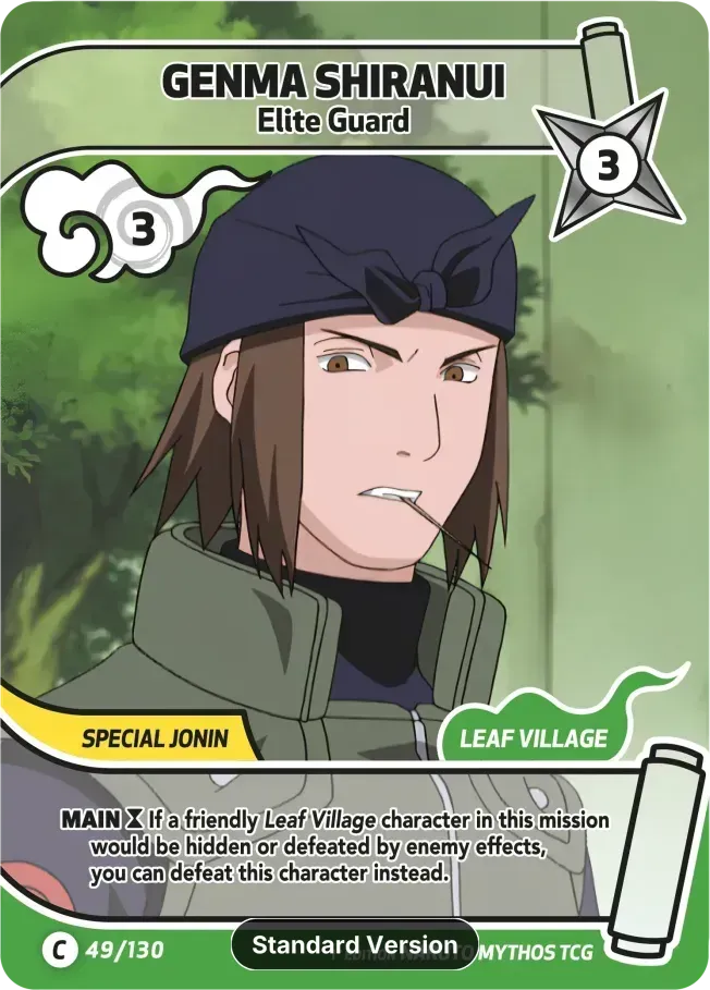 Genma Shiranui - Elite Guard — Konoha Shidō — Naruto Mythos TCG