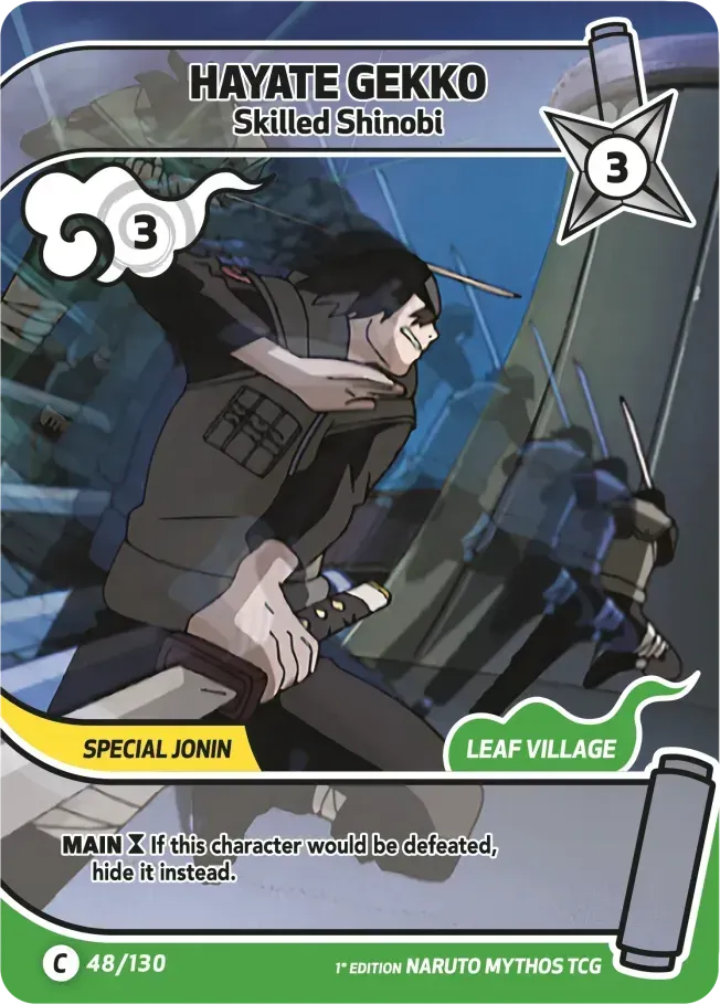 Hayate Gekko - Shinobi talentueux — Konoha Shidō — Naruto Mythos TCG